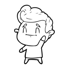 Obraz premium happy cartoon man