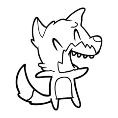 laughing fox cartoon