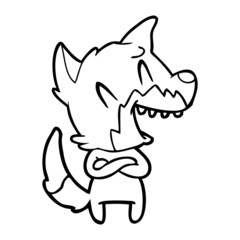 laughing fox cartoon