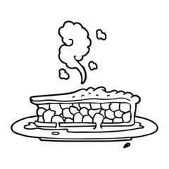 cartoon blueberry pie