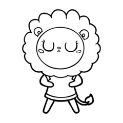 cartoon lion