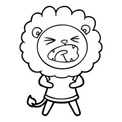 cartoon lion