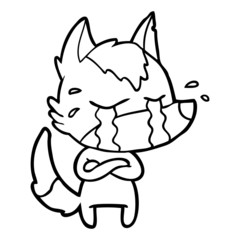 cartoon crying wolf