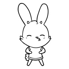 curious bunny cartoon