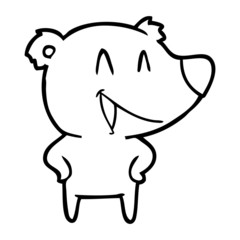 laughing bear cartoon