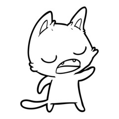 talking cat cartoon