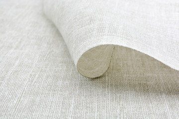 Texture of natural linen fabric
