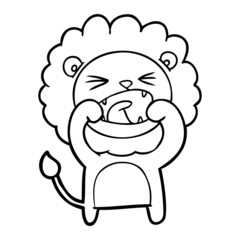 cartoon lion © lineartestpilot