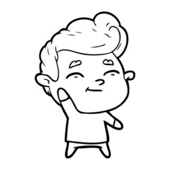 Fototapeta premium happy cartoon man