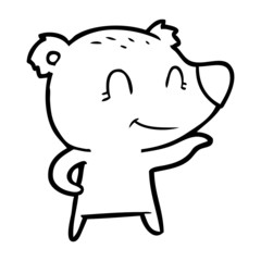 friendly bear cartoon