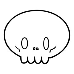 cartoon skull