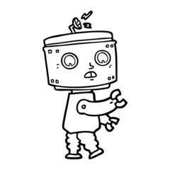 cartoon robot