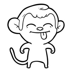 funny cartoon monkey