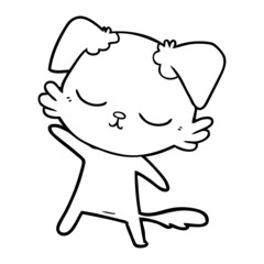cute cartoon dog