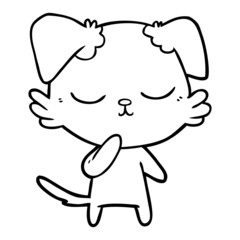 cute cartoon dog