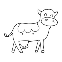cartoon dairy cow