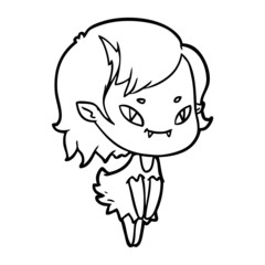 cartoon friendly vampire girl