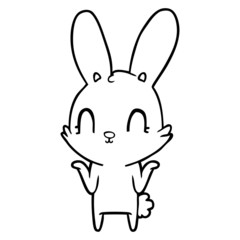 cute cartoon rabbit