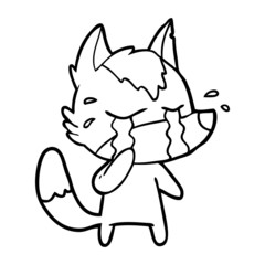 cartoon crying wolf