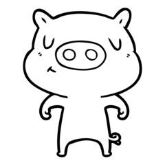 cartoon content pig