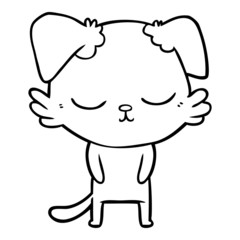 cute cartoon dog