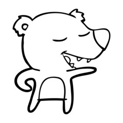 cartoon polar bear