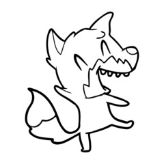 laughing fox cartoon