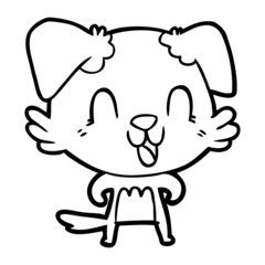 laughing cartoon dog