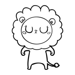 cartoon lion