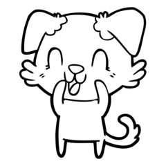 laughing cartoon dog
