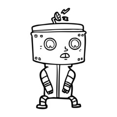 cartoon robot