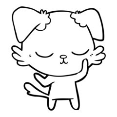 cute cartoon dog
