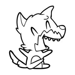 laughing fox cartoon