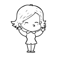 cartoon woman