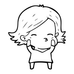 cartoon woman