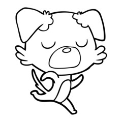 Fototapeta premium cartoon dog