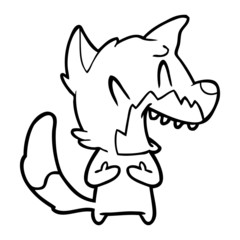 laughing fox cartoon