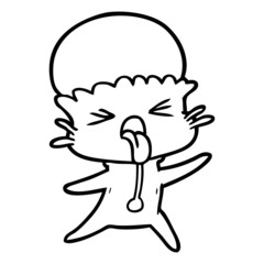 weird cartoon alien