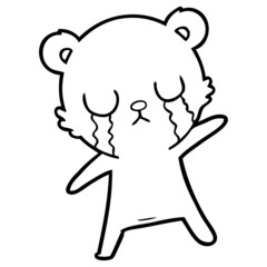 crying polar bear cartoon