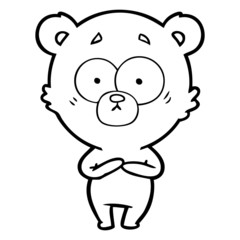 surprised bear cartoon