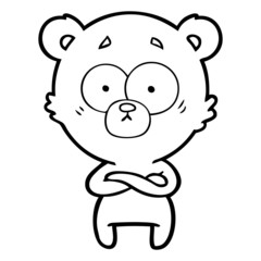 surprised bear cartoon