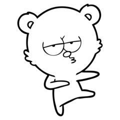bored bear cartoon dancing