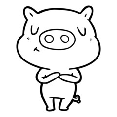 cartoon content pig