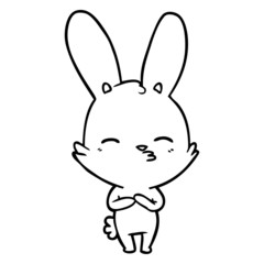 curious bunny cartoon