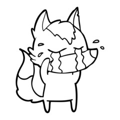 cartoon crying wolf