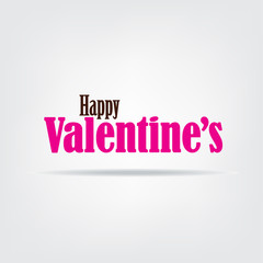 happy valentine's greeting vector design. 