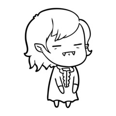 cartoon undead vampire girl