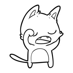talking cat cartoon