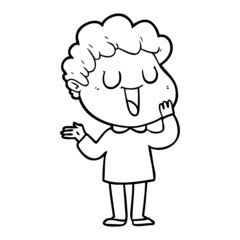 laughing cartoon man