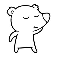 happy cartoon bear